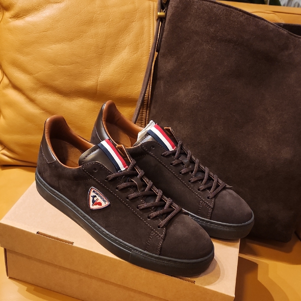 Dark Chocolate Suede Sneakers